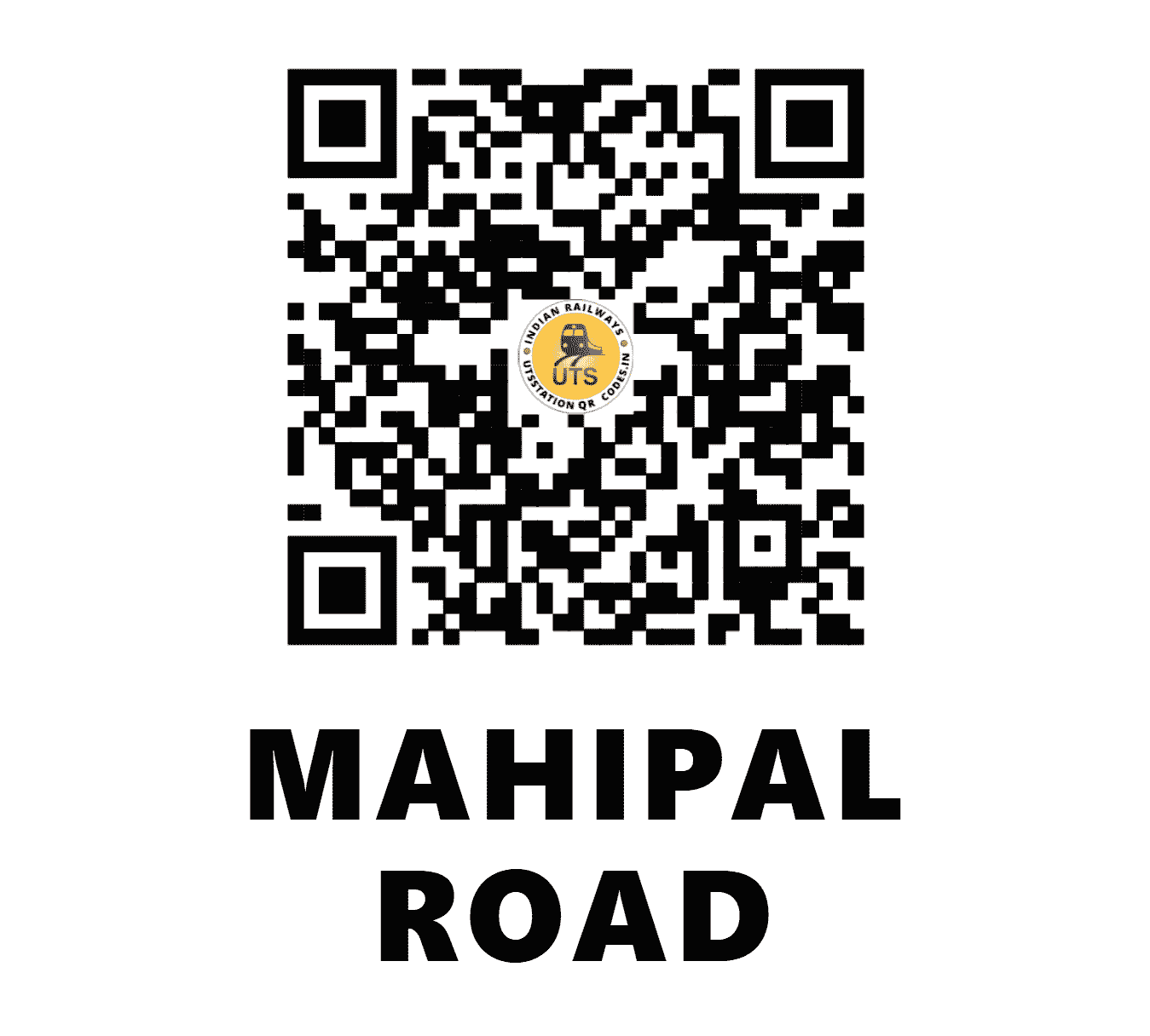 UTS QR Code for MAHIPAL ROAD - MPLR (ER - WEST BENGAL)